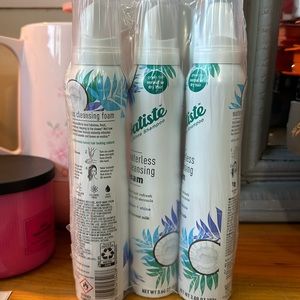 3 Pack New in Sealed Package Batiste Waterless Cleansing Foam 3.60 OZ,